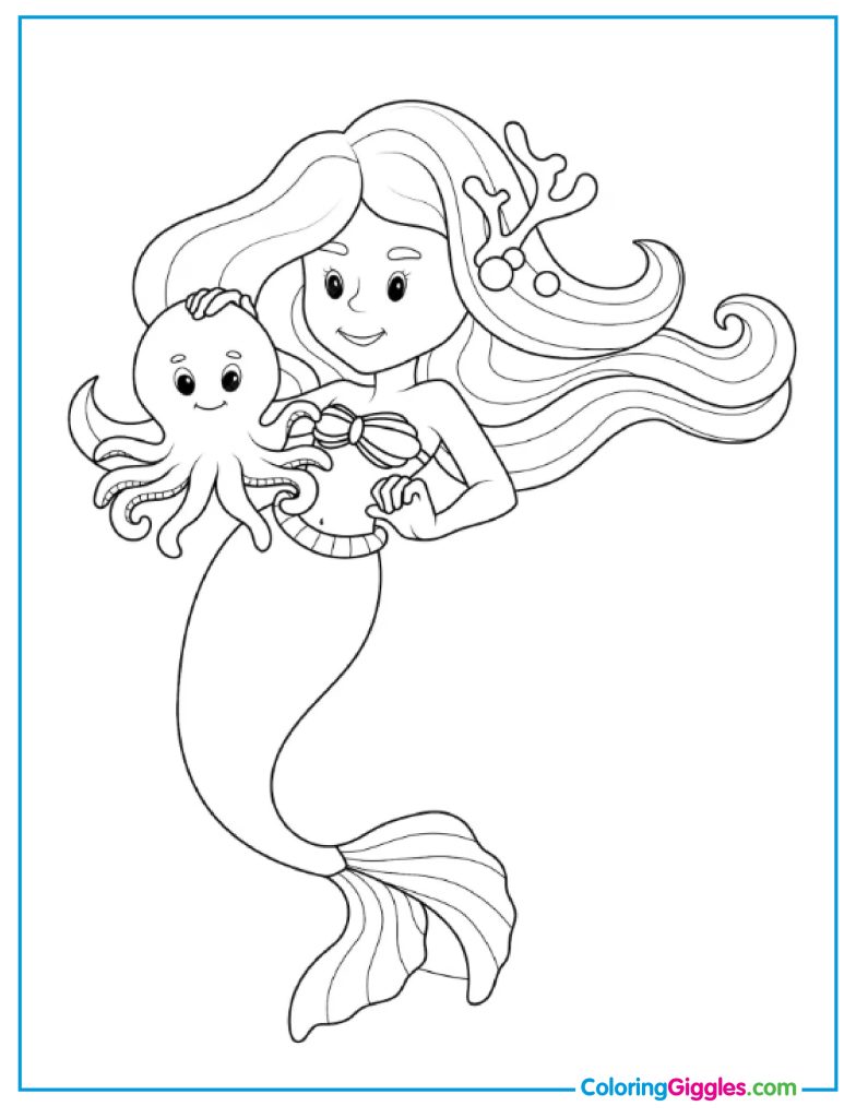 Mermaid Coloring Page