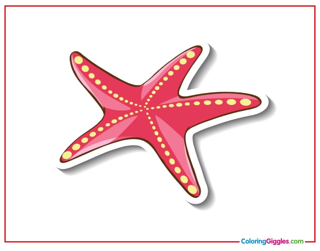 Starfish Coloring Page