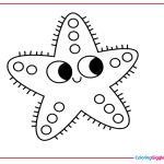Starfish Coloring Page