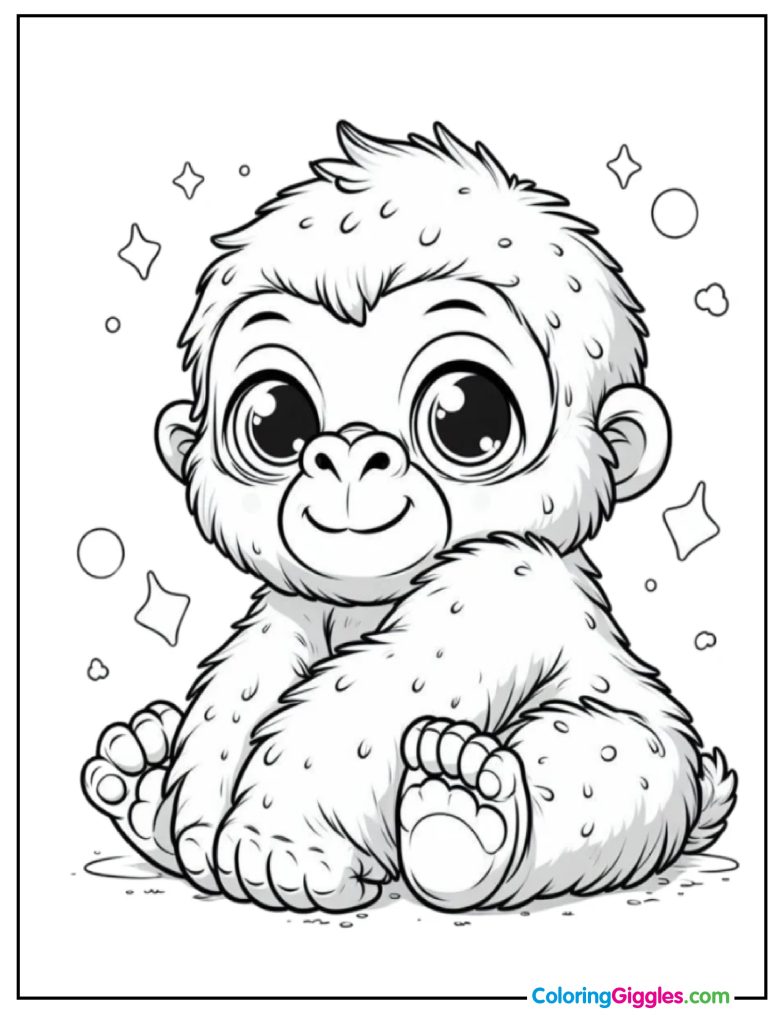 Gorilla Coloring Pages