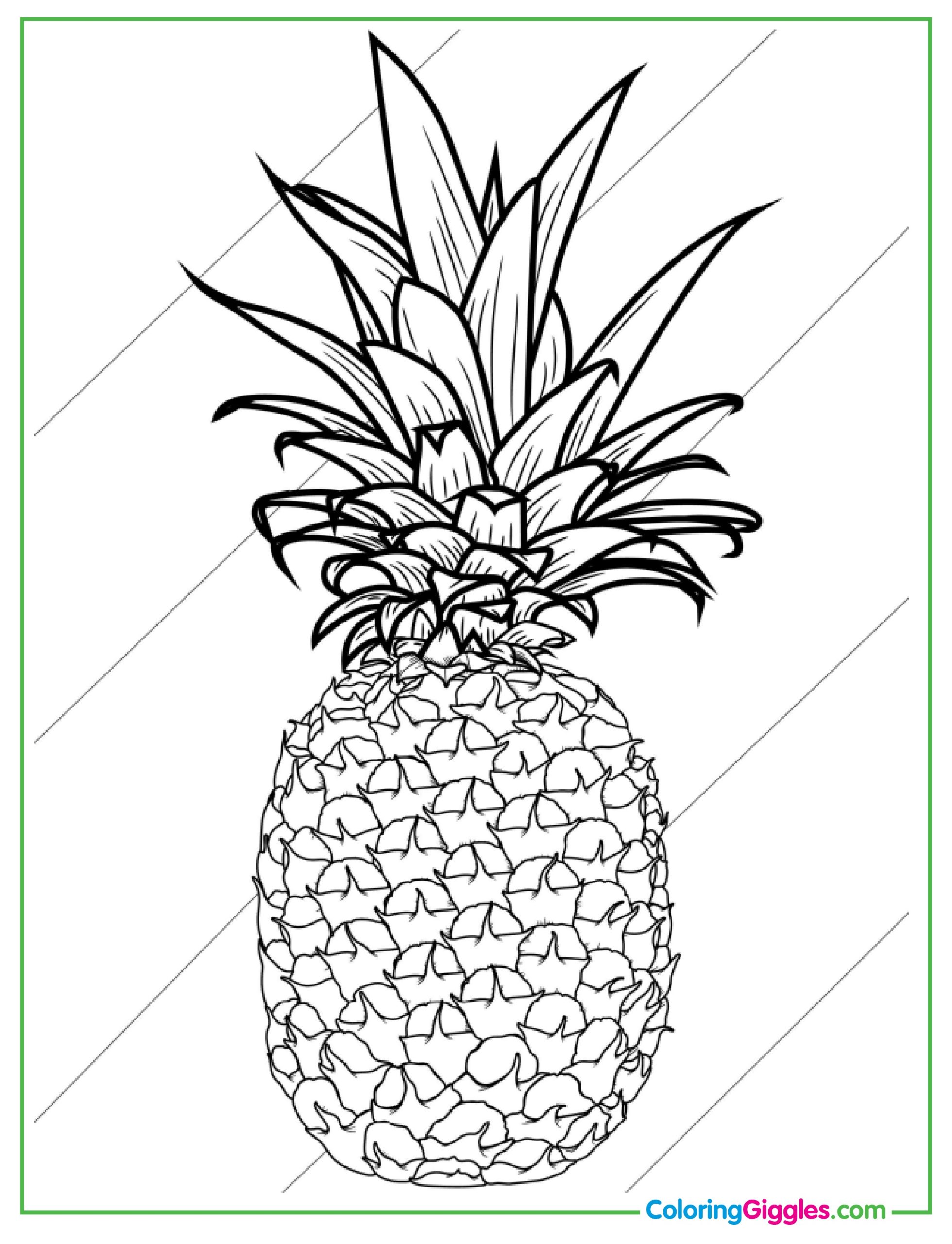 Pineapple Coloring Page