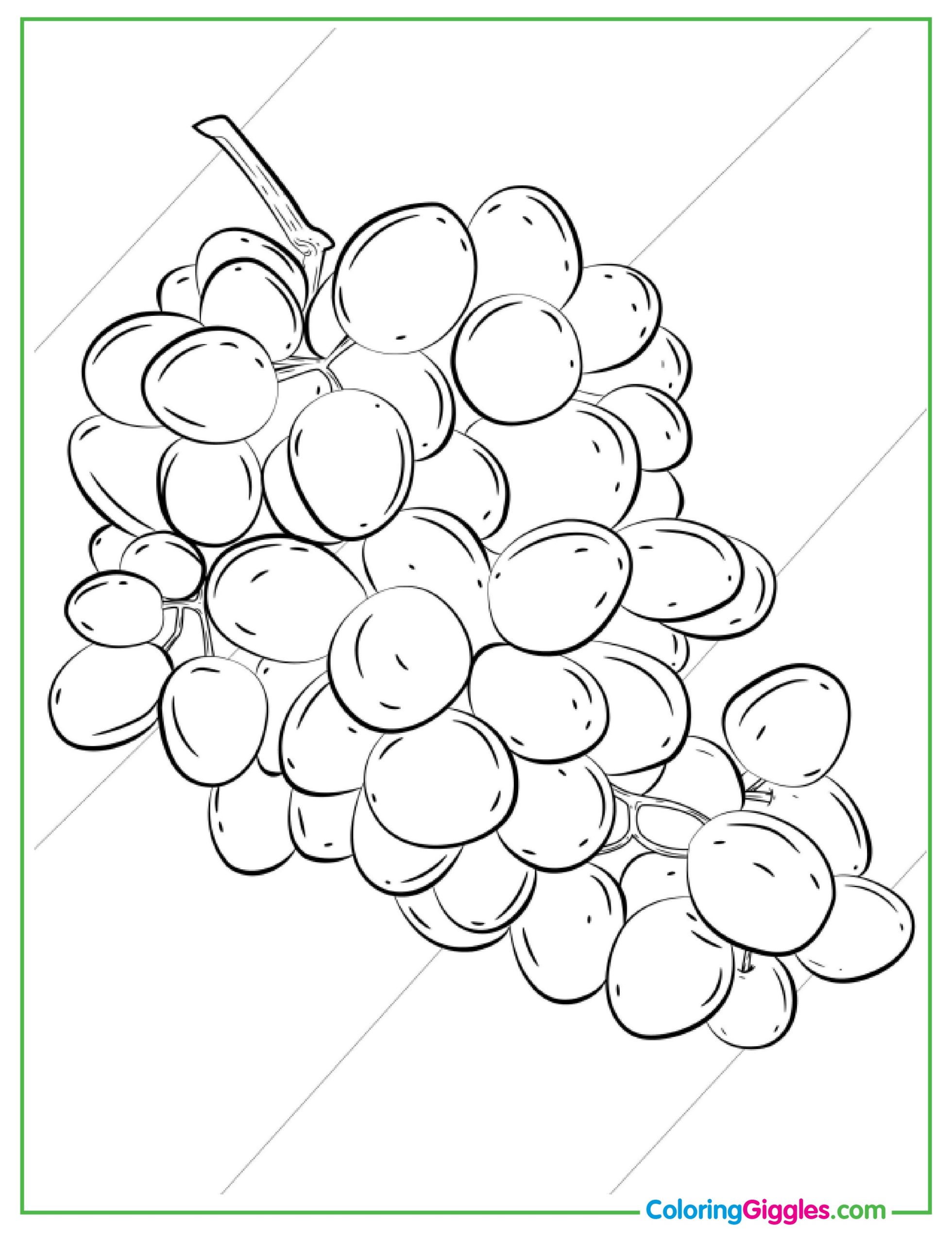 Blueberries In A Jar Coloring Page