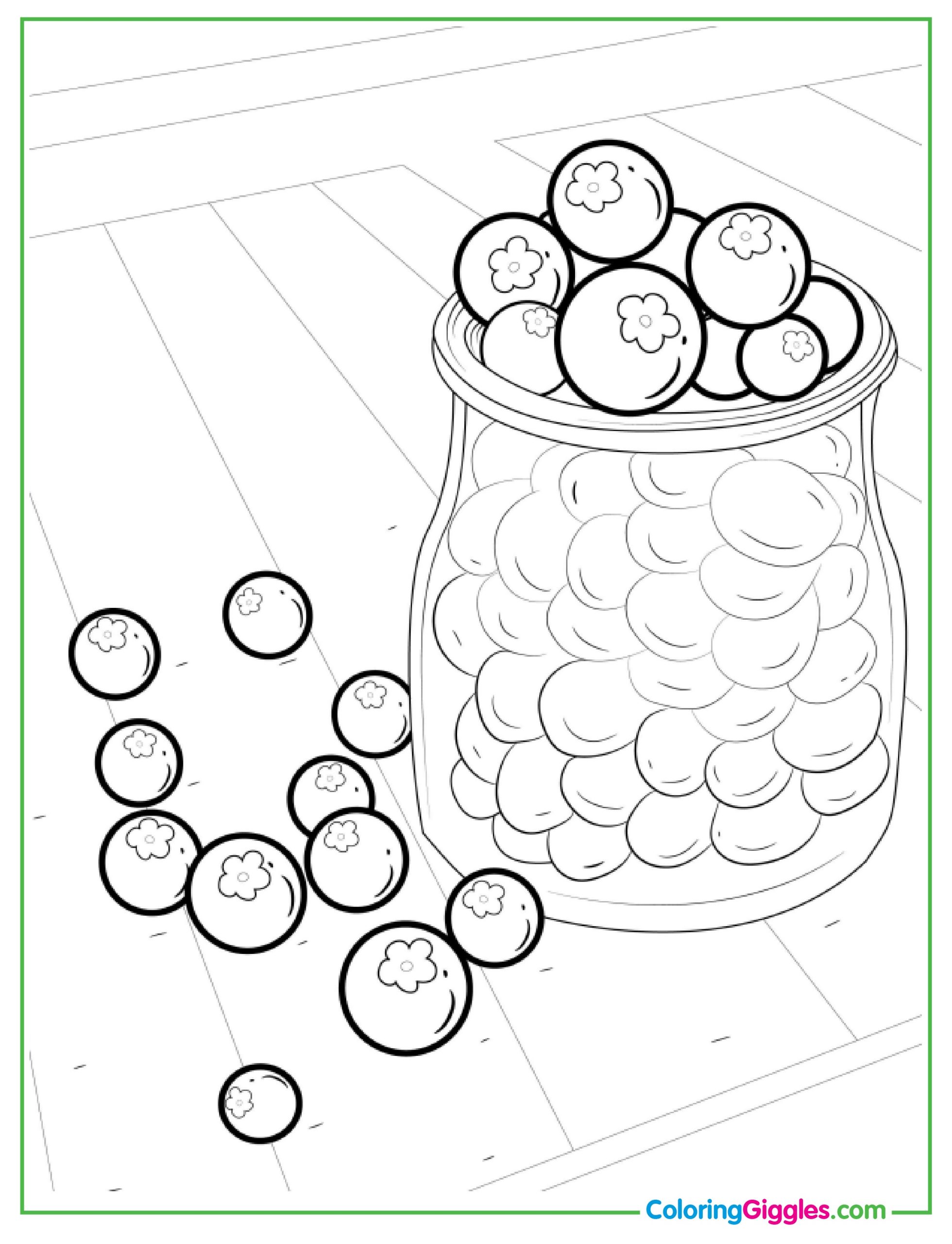 Passion Fruit Coloring Page