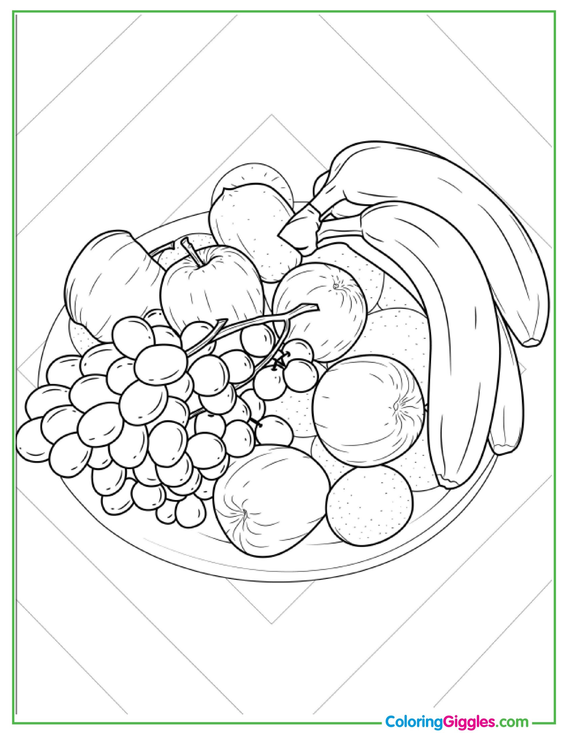 Big Juicy Watermelon Coloring Sheet