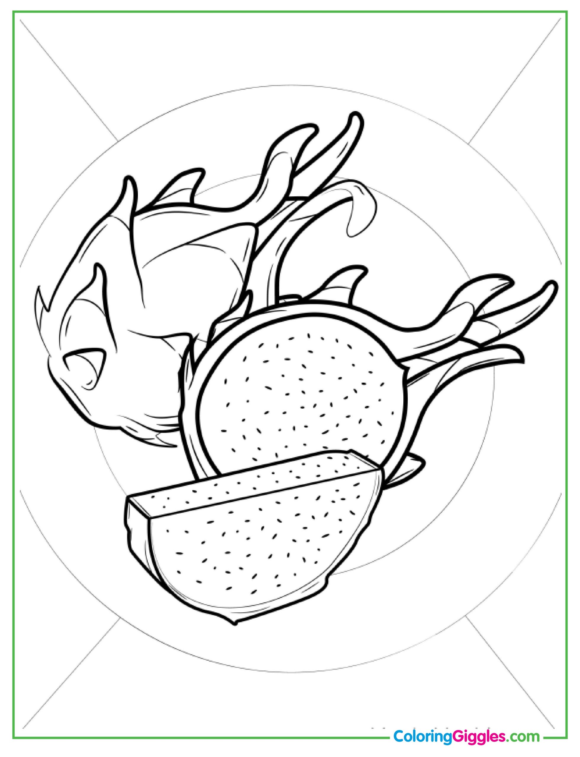 Outline Of Big Lemon To Color