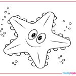 Starfish Coloring Page 2