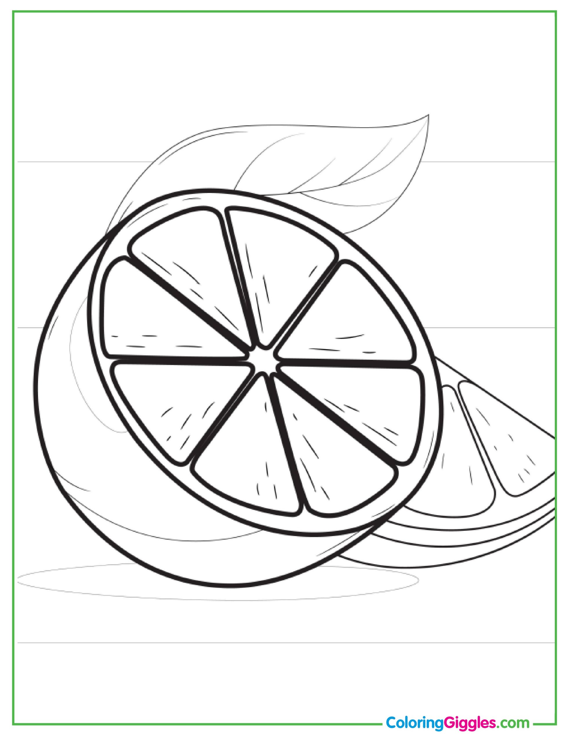 Apple Coloring In Page