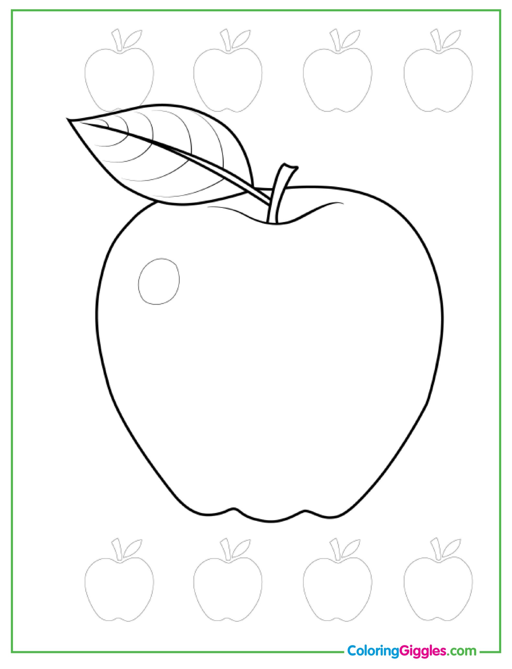 Strawberries Coloring Sheet