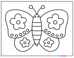 butterfly coloring pages