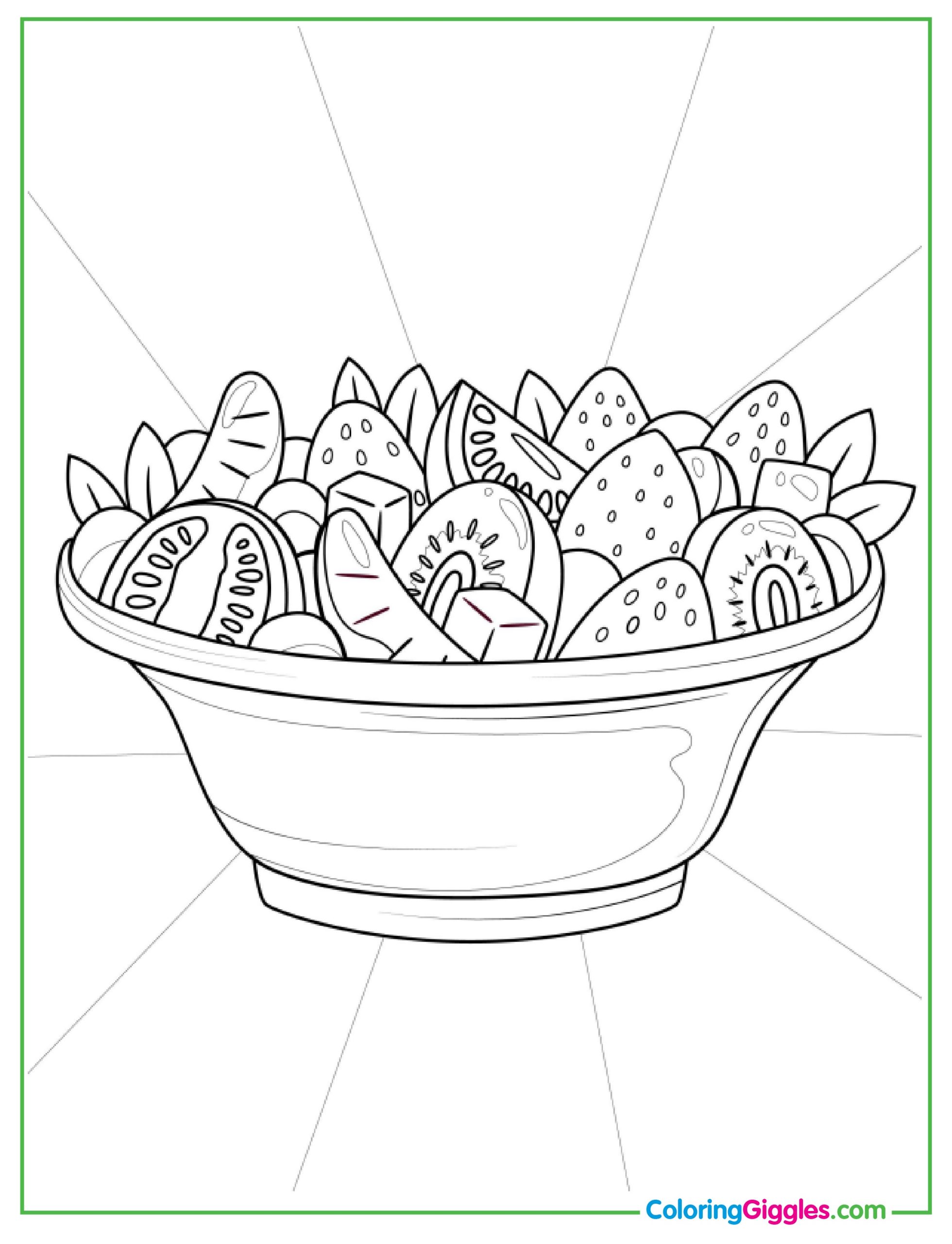 Watermelon Coloring Page