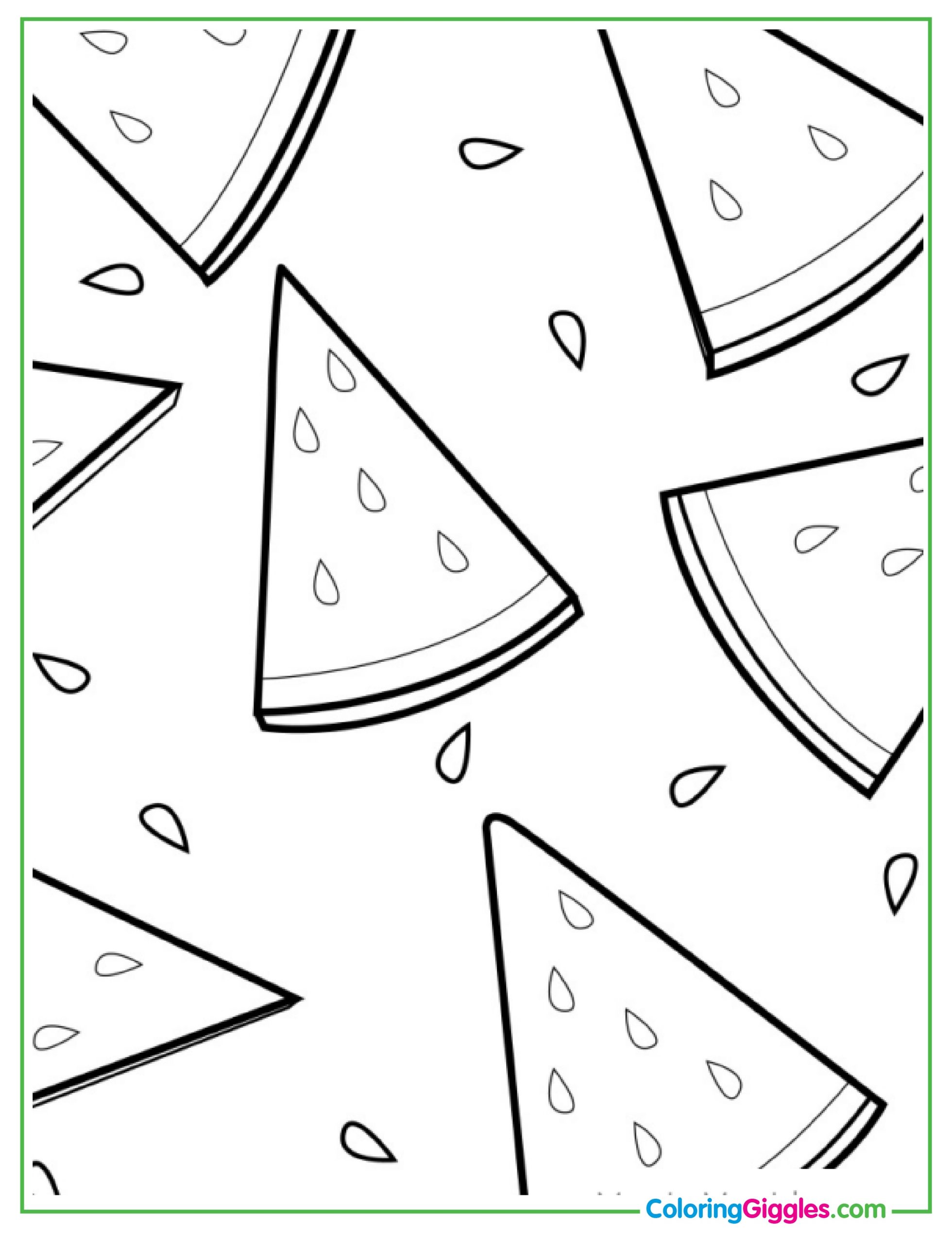 Bowl Of Fruit Coloring Sheet for Kids