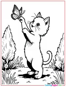 Cute Cat Coloring Pages