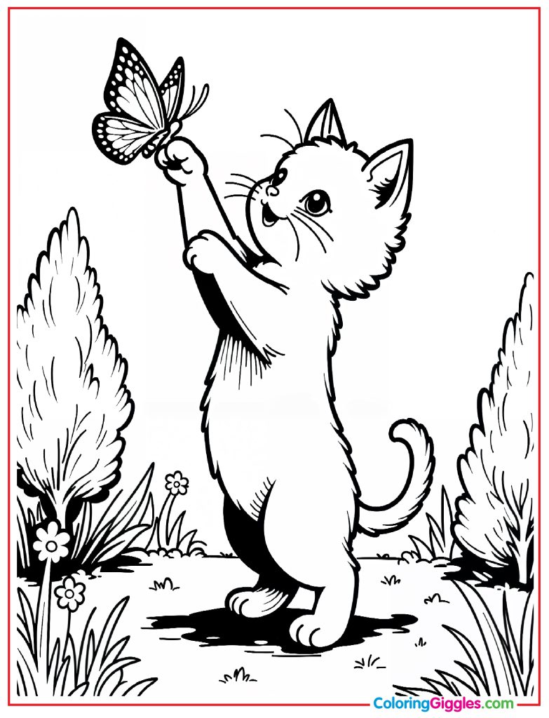 Cute Cat Coloring Pages