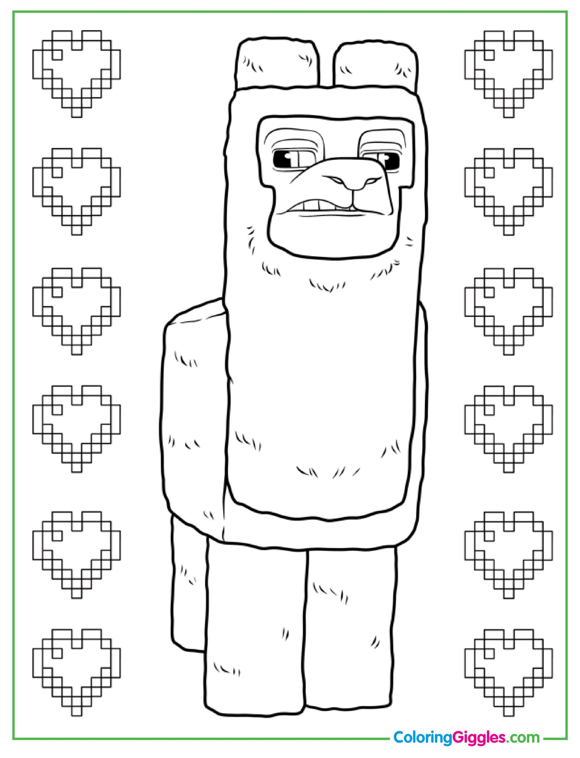 Grumpy Minecraft Movie Llama