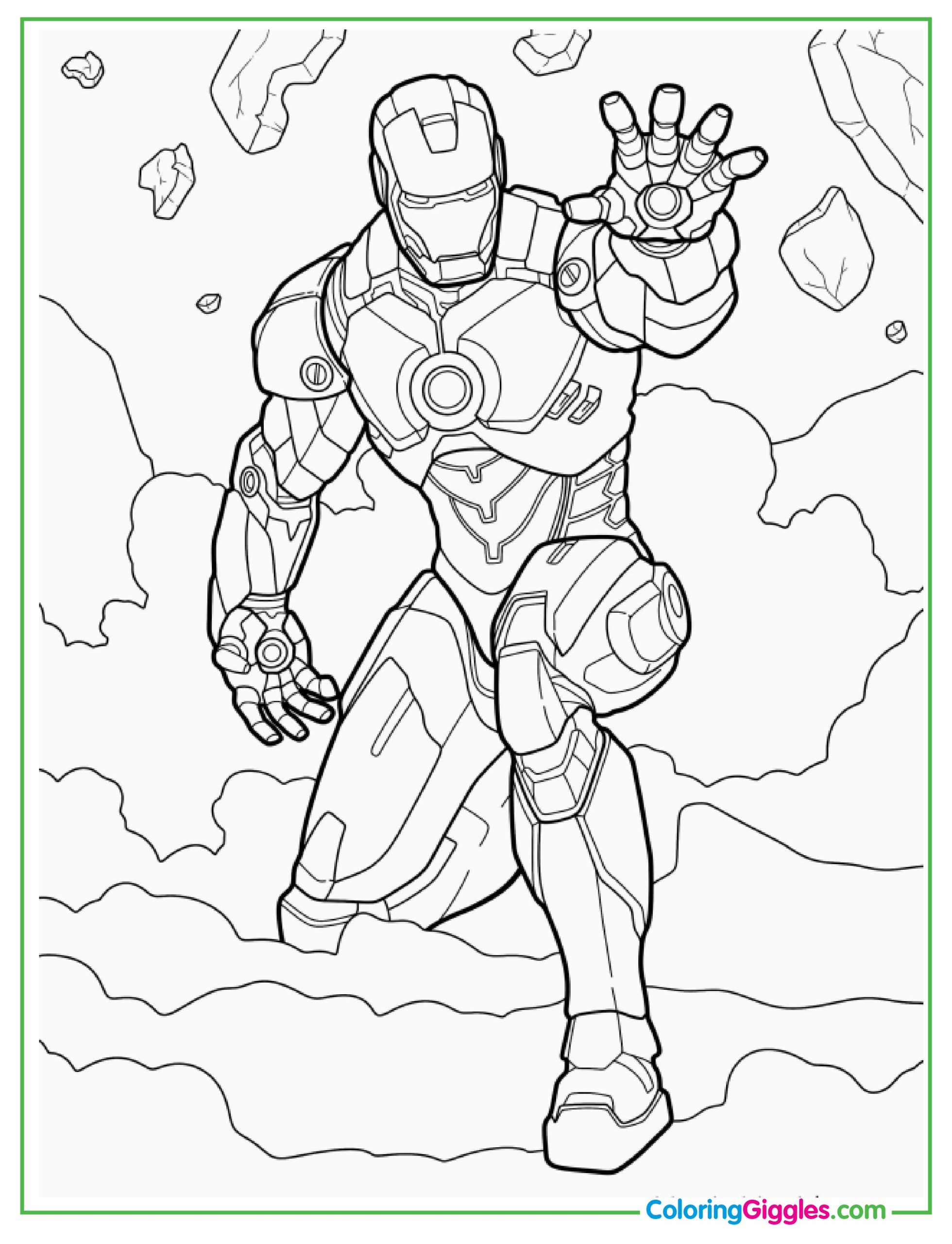 Iron Man In The Middle Of A Fight