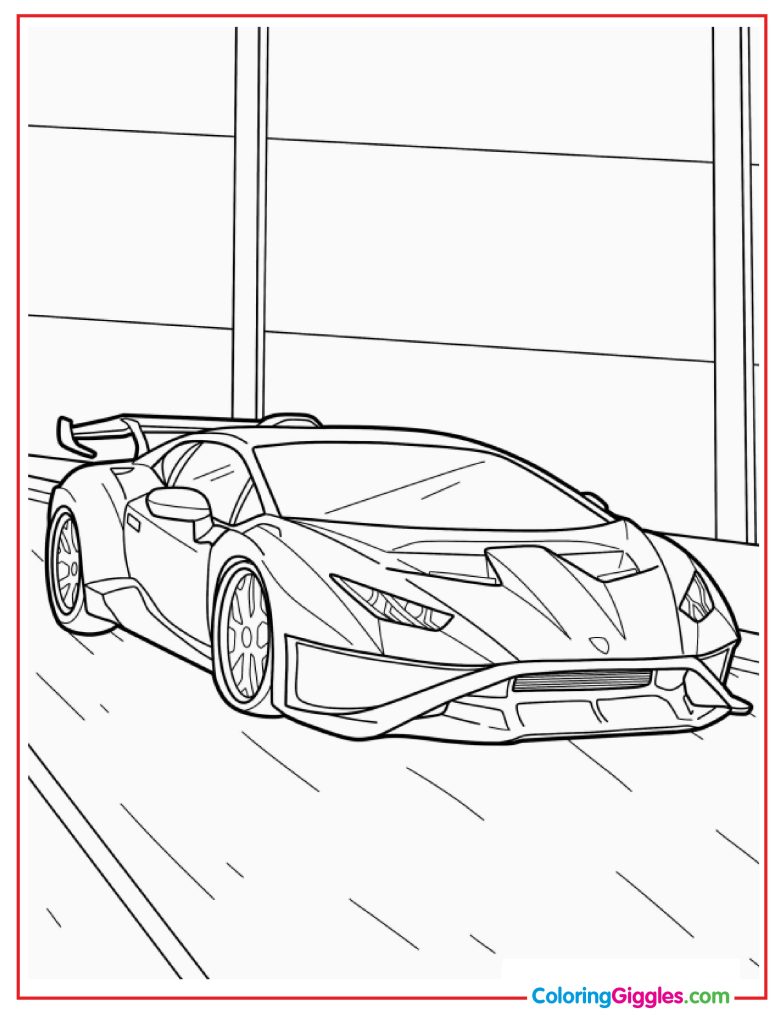 Lamborghini Reventón Coloring Page