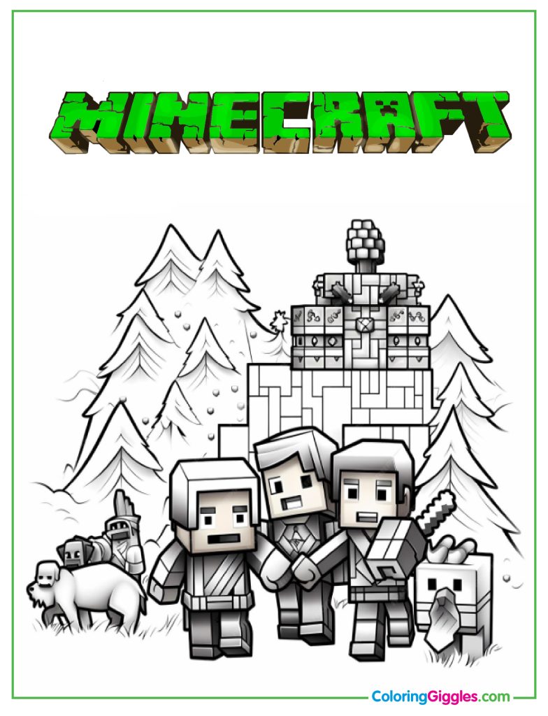 Minecraft Coloring Pages