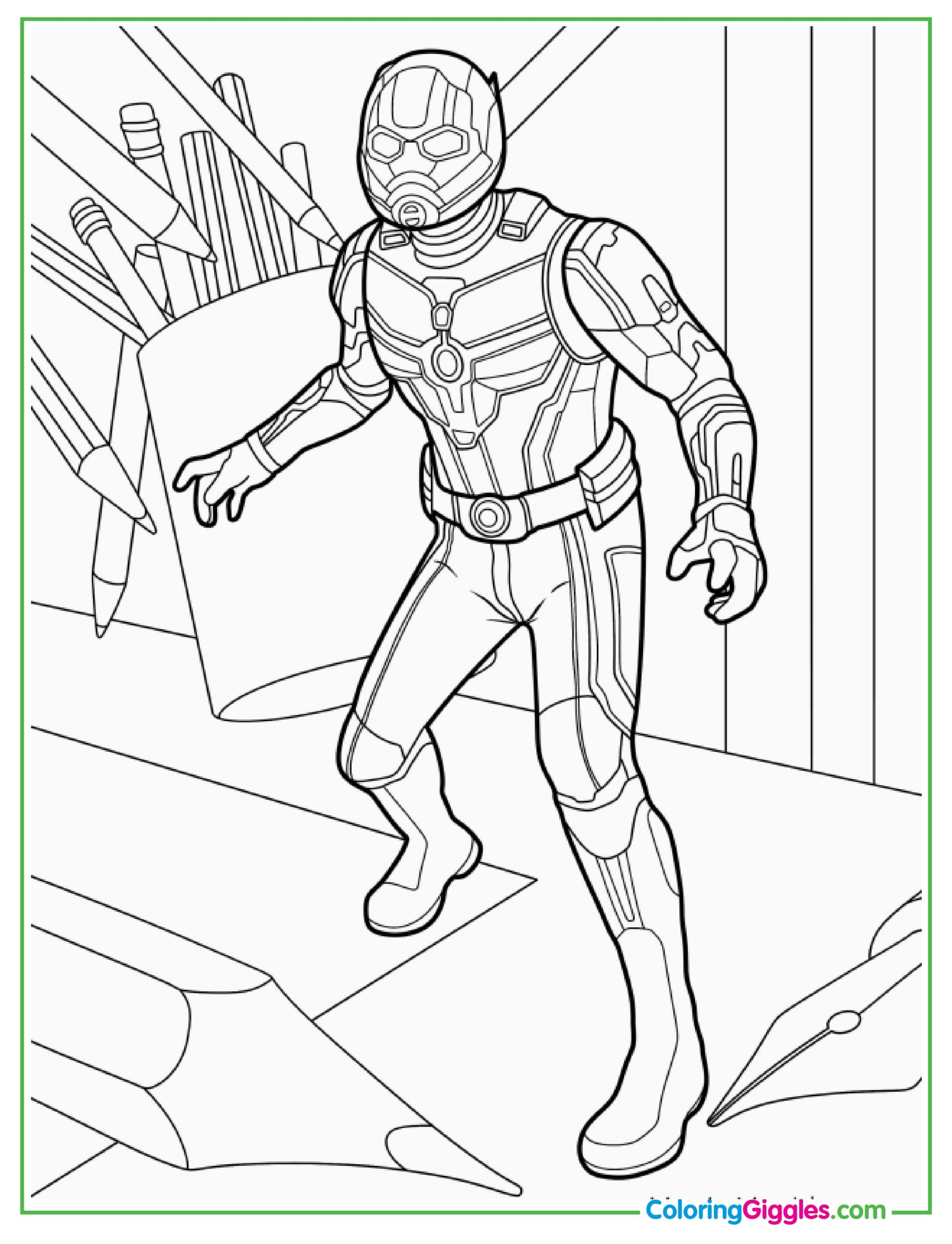 Small Ant-Man Standing On Desk