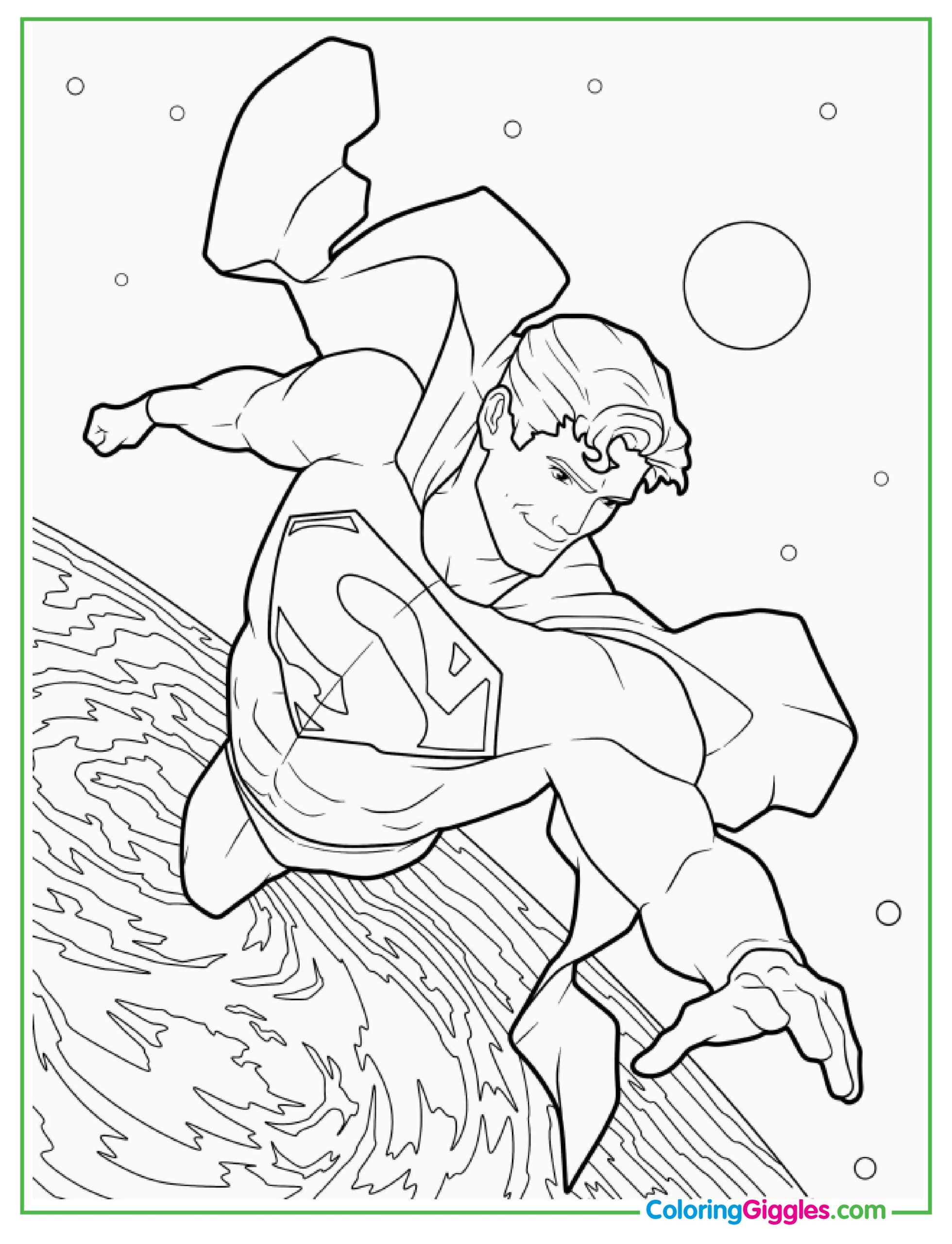 The Flash Running Coloring Page