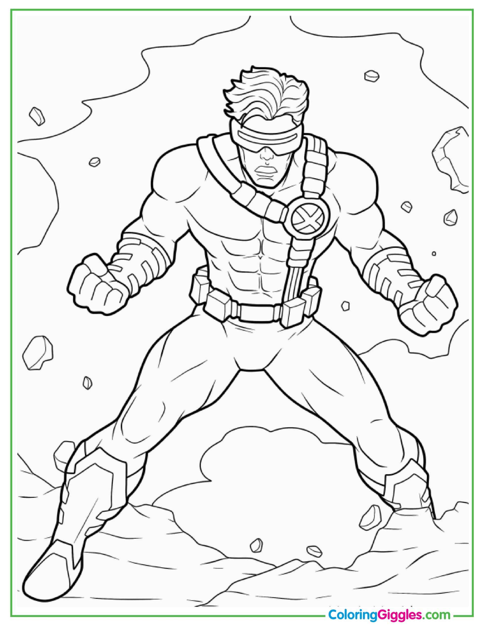 X-Men Cyclops Emitting Beams