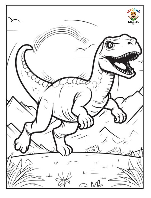 Roar into Fun! Download Our Free Cute Dinosaur Coloring PDF
