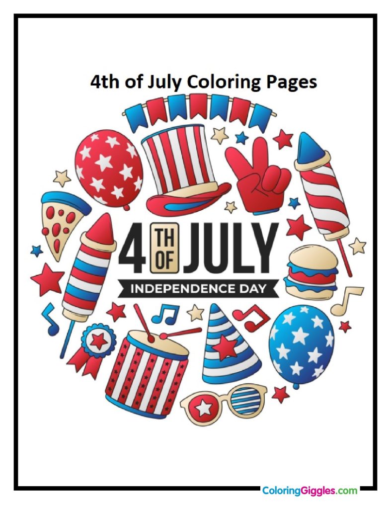 4th of July Coloring Pages